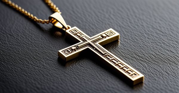 Pendentif croix latine en or : élégance et foi réunies